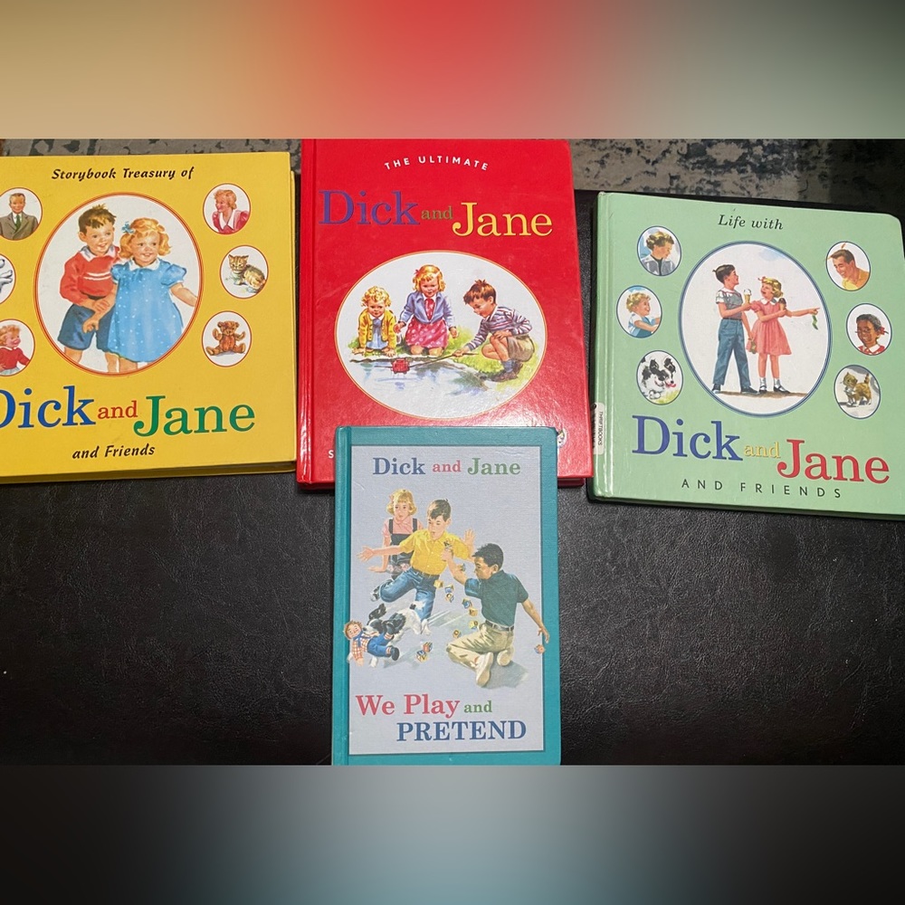Set of 4 “Dick and Jane” books